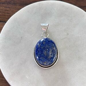 Lapis Pendant Blue & Silver